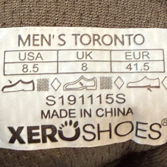 Xero Men's Toronto Green Canvas Barefoot High Top Sneakers (size 8.5) - Picture 7 of 7